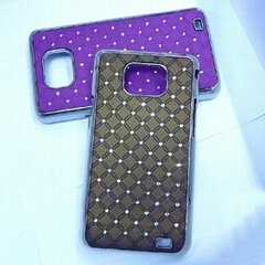 mobile phone case for Samsung galaxy S2/i9100,with rhinestone inlaid