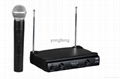 Professional VHF Dual Channels Wireless Microphone 2