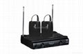 Professional VHF Dual Channels Wireless Microphone 3