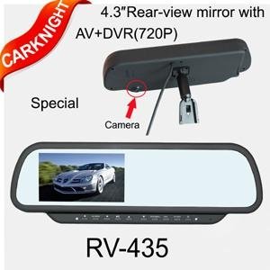 New Car Video,4.3 inch rear view monitor with DVR