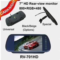 7 inch digital panel universal rear view mirror monitor