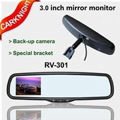 3.0 inch rear view mirror monitor with compass