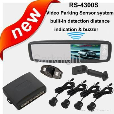 4.3 inch special video parking sensor system