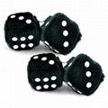 Dice-shaped Keychain Made of Plush