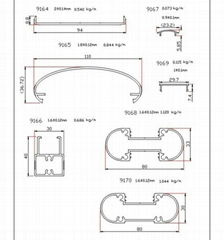 aluminum hand rail 