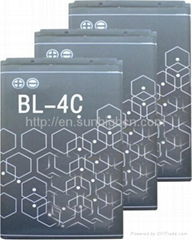 high capacity cell phone battery for Nokia BL-4C