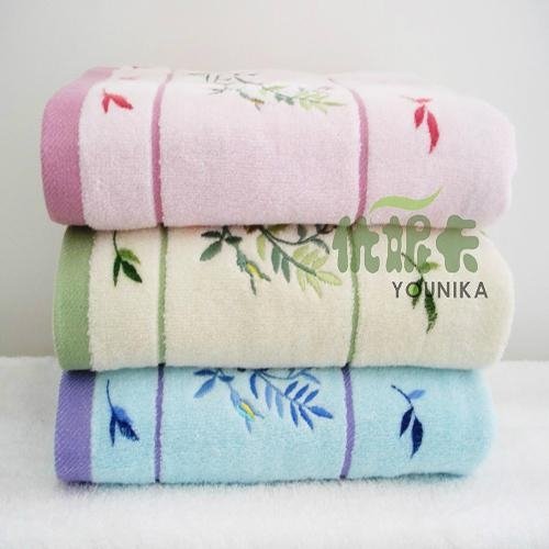 100% cotton jacquard solid color bath towel  3