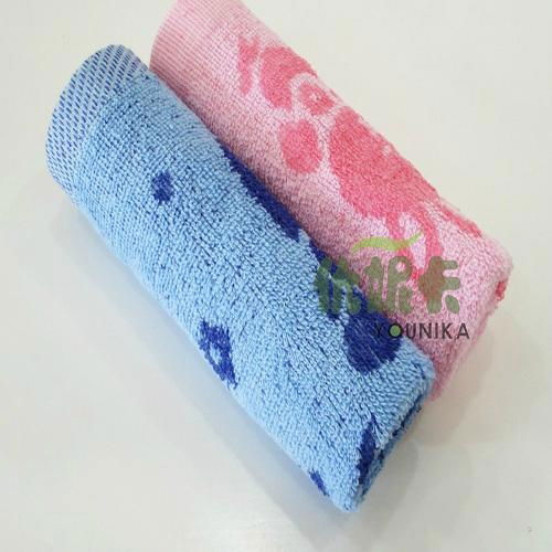 100% cotton reactive printed children towel  4