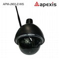 Wireless outdoor dome PTZ ip camera   2