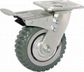 heavy duty PU caster with tyre veins 2
