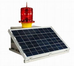 Low-intensity Solar Powered Aviation Obstruction Light