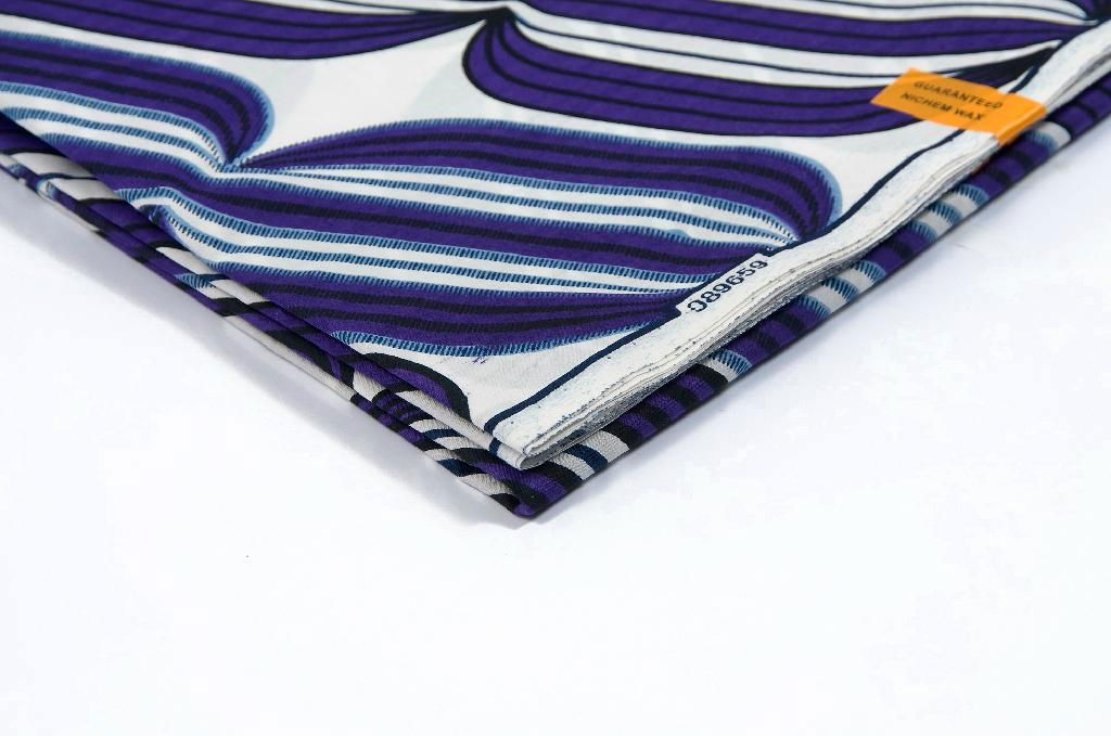 Lastest Fashion African Print Cotton Wax Fabric(embroided material) 3