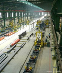 H beam steel structure line