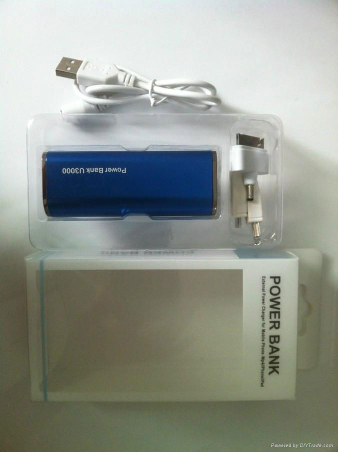 3000mAh universal mobile charger power bank for iphone./ipad 4