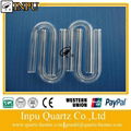 u bent quartz glass tube for