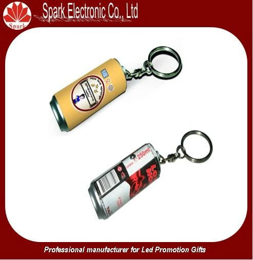 LED bottle shaped projector keychain 5