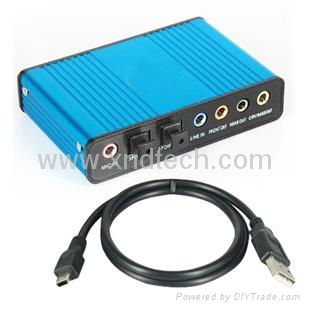 USB 6 channel 5.1 external audio sound card