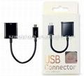 SAMSUNG GALAXY S2 NOTE USB OTG HOST CABLE ADAPTER CONNECTOR 5