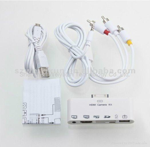 Camera Connection Kit Ipod Touch Hdmi camera connection kit 6 in 1 for ipad/iphone/Ipod - WY-03