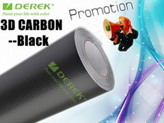 3D Carbon Fiber Vinyl Film with Air Free Bubbles