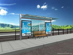 modern bus shelter