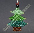 handmade beaded crystal Christmas tree