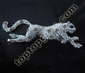 leopard rhinestone cabochon animal metal car decoration cabochon 2