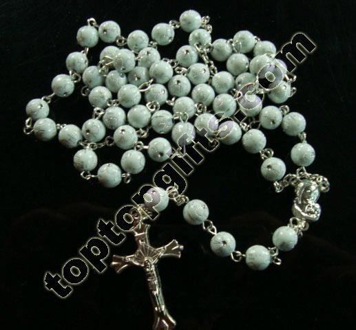 flower plastic rosary prayer beads