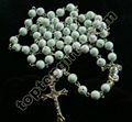 flower plastic rosary prayer beads 1