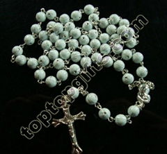 flower plastic rosary prayer beads