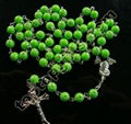 flower plastic rosary prayer beads 2