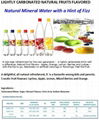 Lightly carbonated natural fruits flavored drinks 1