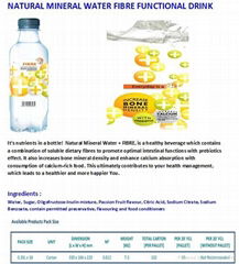 NATURAL MINERAL WATER FIBRE FUNCTIONAL DRINK