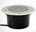 Waterproof IP68 12V/24V 12W outdoor led ground light underground lamp 1