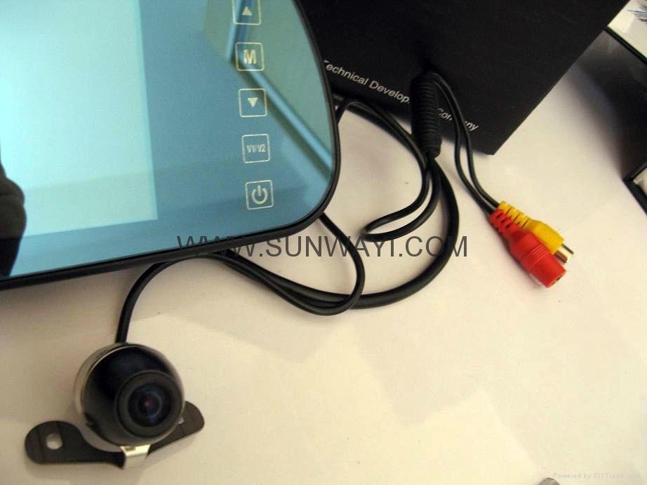 visual LCD night vision camera ultrasonic parking sensor 2