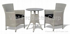 Poly Rattan Table Set