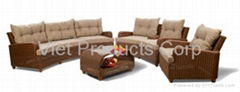 Poly Rattan Sofa Set