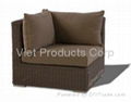 Poly Rattan Sofa Set 4