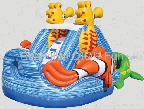 2012 hot sales inflatable dry slides