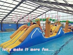 2012 hot sale giant pool amusement park inflatable water obstacle