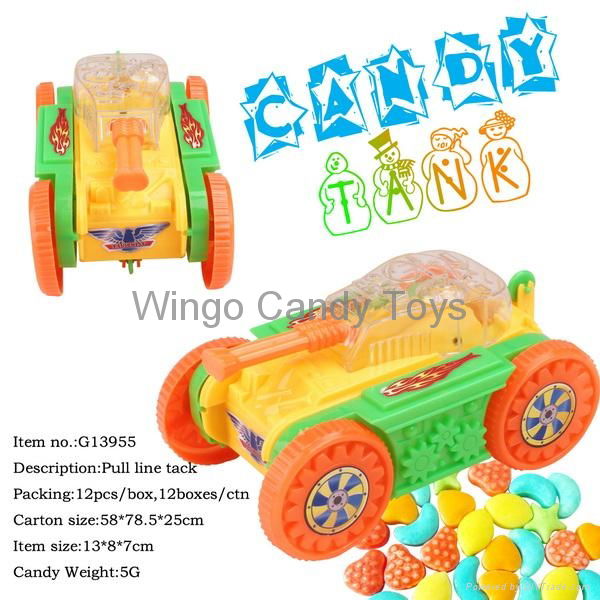 Candy Toys in Tank Style  toy candy