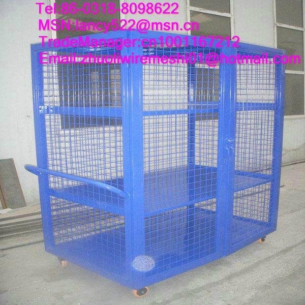 factory wholesale rolling metal storage cage