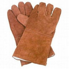 Russet Cowhide Split Leather Welding Gloves