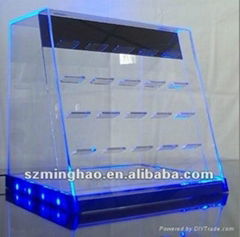 Acrylic LED store tabacco display