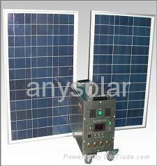 400W portable solar home energy system