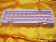 White electronic blister tray