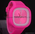 Put Your own logo silicone jelly watch