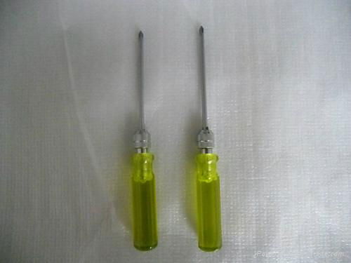 Acetate handle reversible screwdrivers