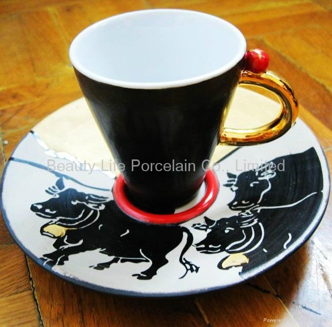 Handmade Porcelain Cup and Saucer Souvenir Gifts