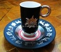 Handmade Porcelain Cup and Saucer Souvenir Gifts 2